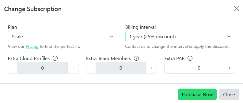 Change Subscription - Addon Panel.PNG